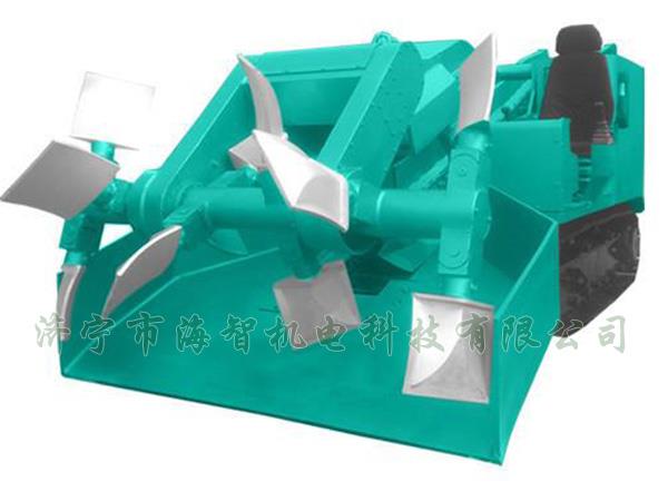 為了提高裝載效率，在取料方面通過滾耙式旋轉(zhuǎn)連續(xù)取料的方式